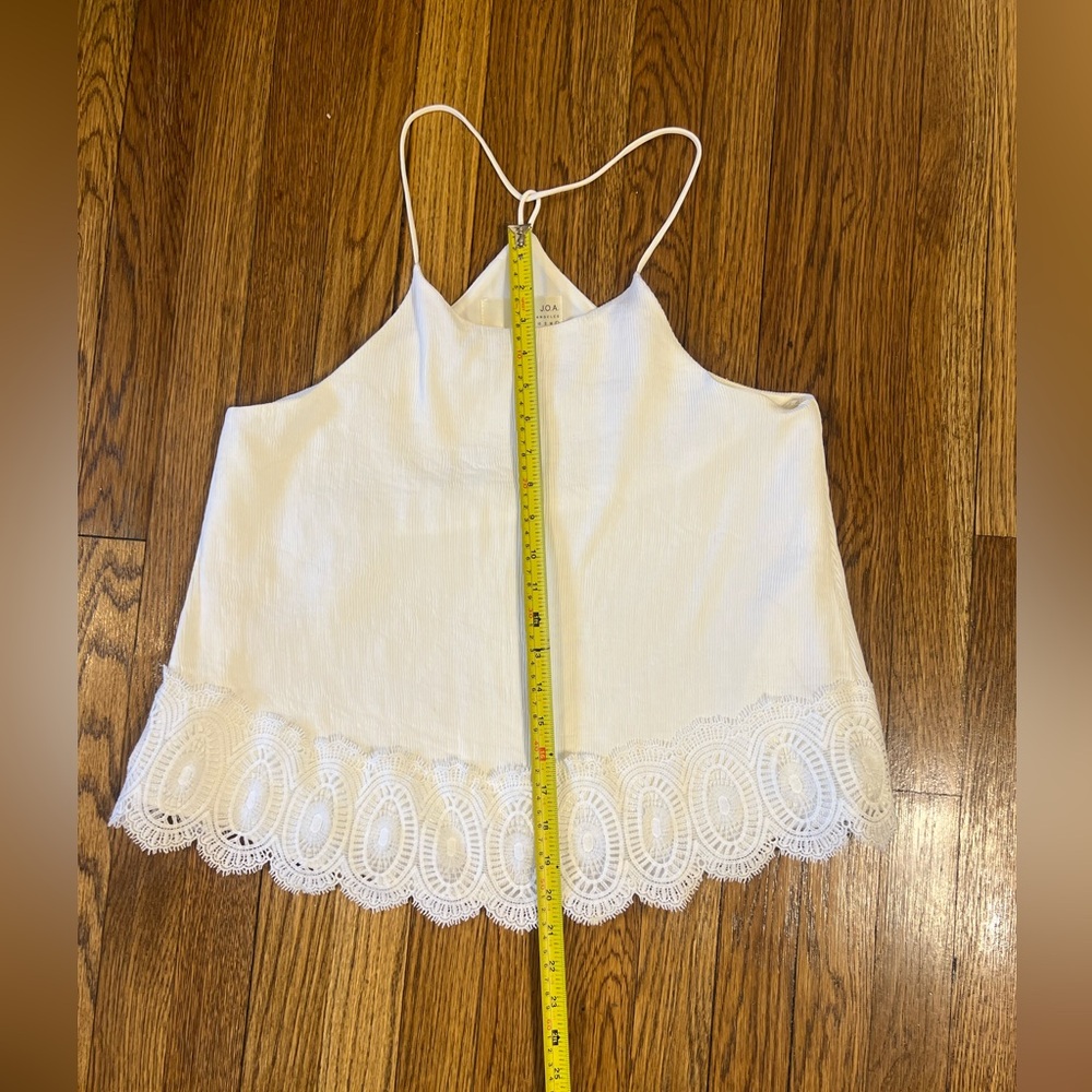J.O.A. Ivory Camisole with Lace Detail